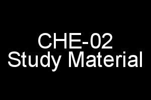 CHE-02 Study Material For IGNOU BSC English Medium In PDF