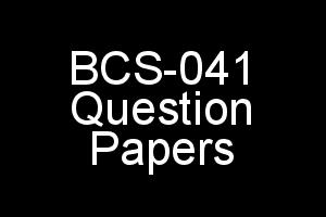 BCS-041 Question Papers Previous Exams IGNOU BCA 4th Semester