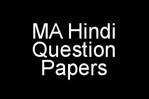 MA Hindi MHD Question Papers Previous Terms In PDF