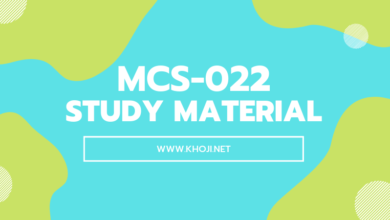 MCS-022 Study Material For IGNOU BCA MCA