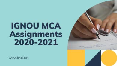 IGNOU MCA Assignments 2020-2021