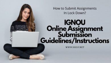 IGNOU Online Assignment Submission Guidelines Instructions 2021